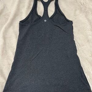 lululemon athletica Charcoal Racerback Tank Top